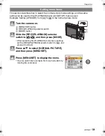 Preview for 19 page of Panasonic DMC-FS5A - Lumix Digital Camera Operating Instructions Manual