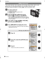 Preview for 20 page of Panasonic DMC FS7G - Lumix Digital Camera Operating Instructions Manual