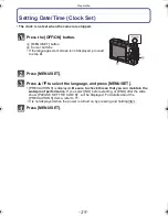 Предварительный просмотр 29 страницы Panasonic DMC-FT2 Operating Instructions Manual