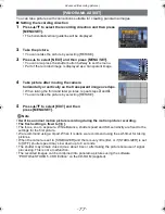 Предварительный просмотр 77 страницы Panasonic DMC-FT2 Operating Instructions Manual