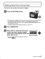 Preview for 21 page of Panasonic DMC-FT3 Basic Operating Instructions Manual