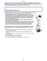 Preview for 5 page of Panasonic DMC-FT3 Operating Instructions Manual