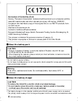 Preview for 4 page of Panasonic DMC-FT5 Basic Operating Instructions Manual