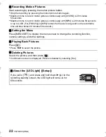 Preview for 22 page of Panasonic DMC-FT5 Basic Operating Instructions Manual