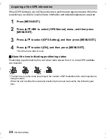 Preview for 24 page of Panasonic DMC-FT5 Basic Operating Instructions Manual