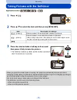 Preview for 70 page of Panasonic DMC-FT5 Owner'S Manual