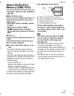 Предварительный просмотр 17 страницы Panasonic DMC-FX07A Operating Instructions Manual