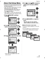 Предварительный просмотр 19 страницы Panasonic DMC-FX07A Operating Instructions Manual