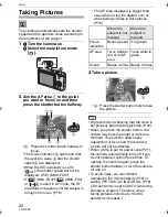 Предварительный просмотр 24 страницы Panasonic DMC-FX07A Operating Instructions Manual