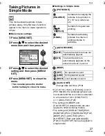 Предварительный просмотр 27 страницы Panasonic DMC-FX07A Operating Instructions Manual