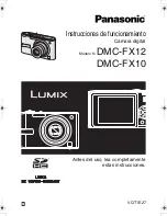 Panasonic DMC FX10 - Lumix Digital Camera Instrucciones De Funcionamiento preview