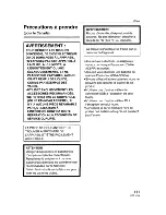 Preview for 111 page of Panasonic DMC FX10 - Lumix Digital Camera Operating Instructions Manual