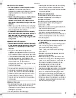 Preview for 3 page of Panasonic DMC-FX2GN Operating Instructions Manual