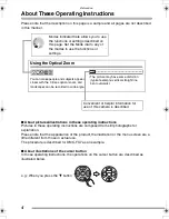 Preview for 4 page of Panasonic DMC-FX2GN Operating Instructions Manual