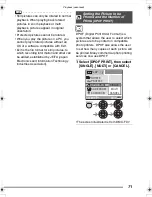 Preview for 71 page of Panasonic DMC-FX2GN Operating Instructions Manual