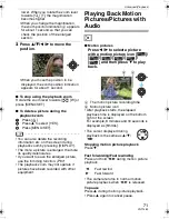 Preview for 71 page of Panasonic DMC-FX33A - Lumix 8.1MP Digital Camera Operating Instructions Manual