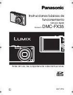 Panasonic DMC-FX35A - Lumix Digital Camera Instrucciones Básicas De Funcionamiento preview