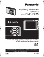 Preview for 1 page of Panasonic DMC-FX35A - Lumix Digital Camera Operating Instructions Manual