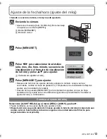 Preview for 13 page of Panasonic DMC-FX48K - Lumix Digital Camera Instrucciones Básicas De Funcionamiento