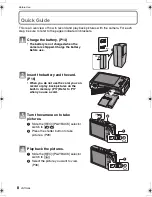 Preview for 8 page of Panasonic DMC-FX500K - Lumix Digital Camera Operating Instructions Manual