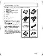 Preview for 9 page of Panasonic DMC-FX500K - Lumix Digital Camera Operating Instructions Manual