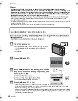 Preview for 18 page of Panasonic DMC-FX500K - Lumix Digital Camera Operating Instructions Manual