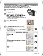 Preview for 21 page of Panasonic DMC-FX500K - Lumix Digital Camera Operating Instructions Manual