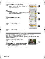 Preview for 22 page of Panasonic DMC-FX500K - Lumix Digital Camera Operating Instructions Manual