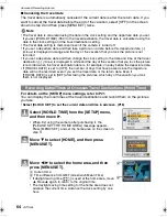 Preview for 64 page of Panasonic DMC-FX500K - Lumix Digital Camera Operating Instructions Manual