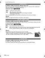 Preview for 76 page of Panasonic DMC-FX500K - Lumix Digital Camera Operating Instructions Manual