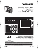 Предварительный просмотр 1 страницы Panasonic DMC FX55S - Lumix Digital Camera Operating Instructions Manual