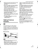 Предварительный просмотр 41 страницы Panasonic DMC FX55S - Lumix Digital Camera Operating Instructions Manual