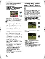 Предварительный просмотр 72 страницы Panasonic DMC FX55S - Lumix Digital Camera Operating Instructions Manual