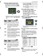 Предварительный просмотр 73 страницы Panasonic DMC FX55S - Lumix Digital Camera Operating Instructions Manual