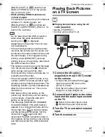 Предварительный просмотр 97 страницы Panasonic DMC FX55S - Lumix Digital Camera Operating Instructions Manual