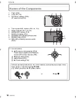 Предварительный просмотр 10 страницы Panasonic DMC FX580K - Lumix Digital Camera Operating Instructions Manual