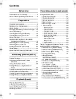 Preview for 6 page of Panasonic DMC-FZ15K Operating Instructions Manual