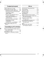 Preview for 7 page of Panasonic DMC-FZ15K Operating Instructions Manual