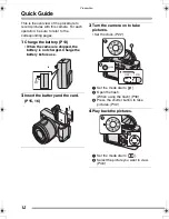 Preview for 12 page of Panasonic DMC-FZ15K Operating Instructions Manual