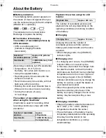 Preview for 14 page of Panasonic DMC-FZ15K Operating Instructions Manual