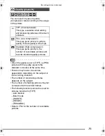 Preview for 71 page of Panasonic DMC-FZ15K Operating Instructions Manual