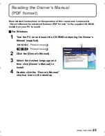 Preview for 25 page of Panasonic DMC-FZ200K Basic Owner'S Manual