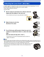 Предварительный просмотр 17 страницы Panasonic DMC-FZ200K Owner'S Manual