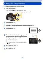 Предварительный просмотр 27 страницы Panasonic DMC-FZ200K Owner'S Manual