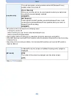 Предварительный просмотр 62 страницы Panasonic DMC-FZ200K Owner'S Manual