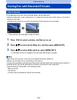 Предварительный просмотр 152 страницы Panasonic DMC-FZ200K Owner'S Manual