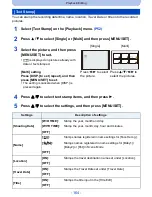 Предварительный просмотр 164 страницы Panasonic DMC-FZ200K Owner'S Manual