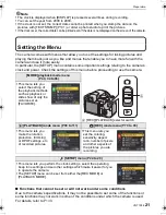 Предварительный просмотр 21 страницы Panasonic DMC FZ28K - Lumix Digital Camera Operating Instructions Manual