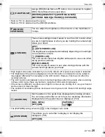 Предварительный просмотр 25 страницы Panasonic DMC FZ28K - Lumix Digital Camera Operating Instructions Manual