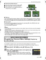 Предварительный просмотр 61 страницы Panasonic DMC FZ28K - Lumix Digital Camera Operating Instructions Manual